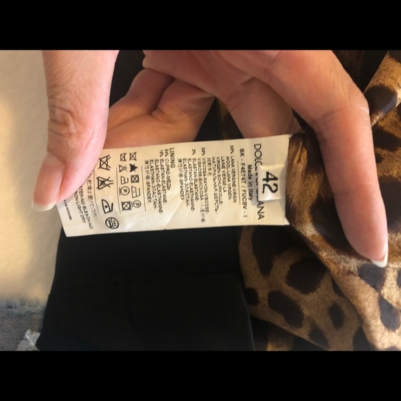 Dolce & Gabbana Black ruffled mini shirt size S - Picture 5 of 5